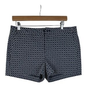 Banana Republic Women's Navy Blue Jacquard‎ Hampton Fit Shorts Size 8